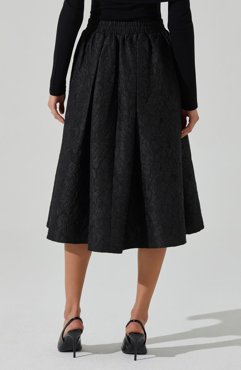 ASTR the Label Andolina Jacquard Flare Skirt, Alternate, color,