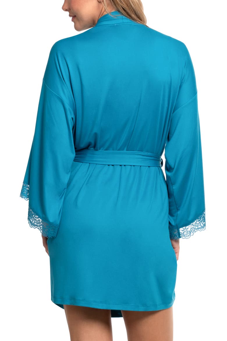 Aimee Knit Robe, Alternate, color, TEAL