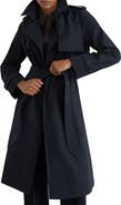 Reiss Azura Trench Coat with Removable Quilted Hood