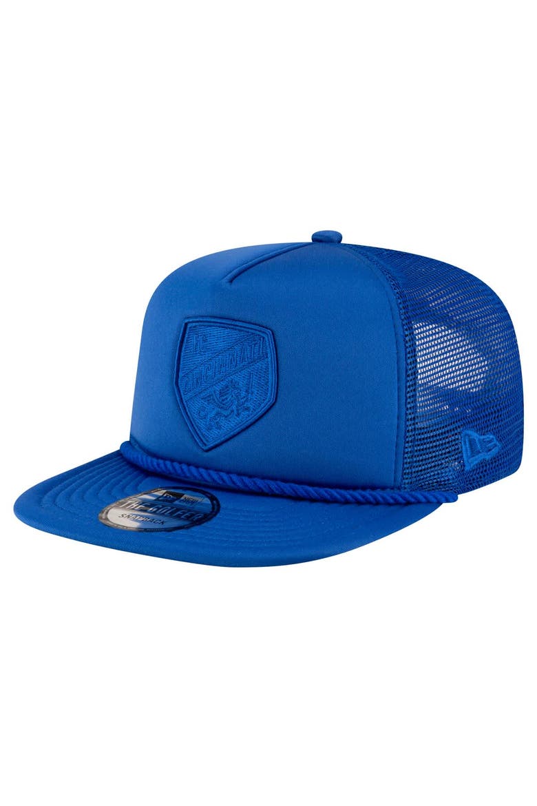 Men's New Era Blue FC Cincinnati Active Tone Golfer Snapback Hat, Main, color, Blue