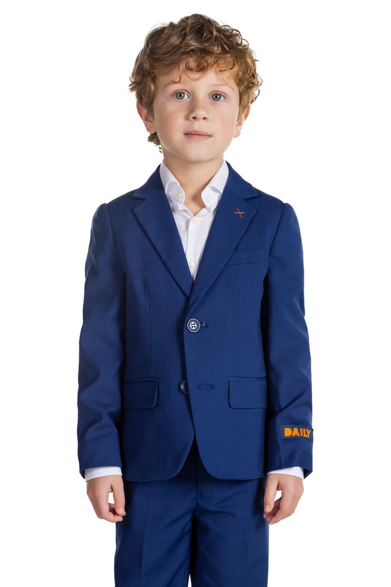 Kids' Daily Suit Coat & Pants Set, Alternate, color, NAVY