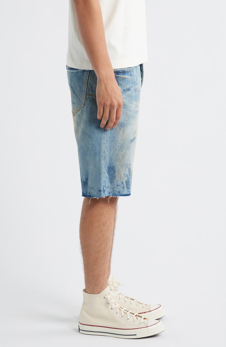 PURPLE BRAND Relaxed Fit Denim Shorts, Alternate, color, Mid Indigo