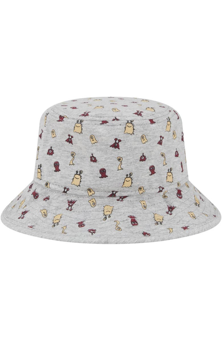 New Era Toddler New Era  Heather Gray Florida State Seminoles Critter Bucket Hat, Alternate, color, 
