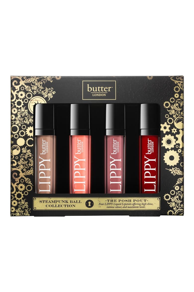 'The Posh Pout - Lippy' Liquid Lipstick Collection, Alternate, color, NO COLOR