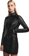 Rudsak ABIGAIL WOMEN'S LEATHER MOTO JACKET