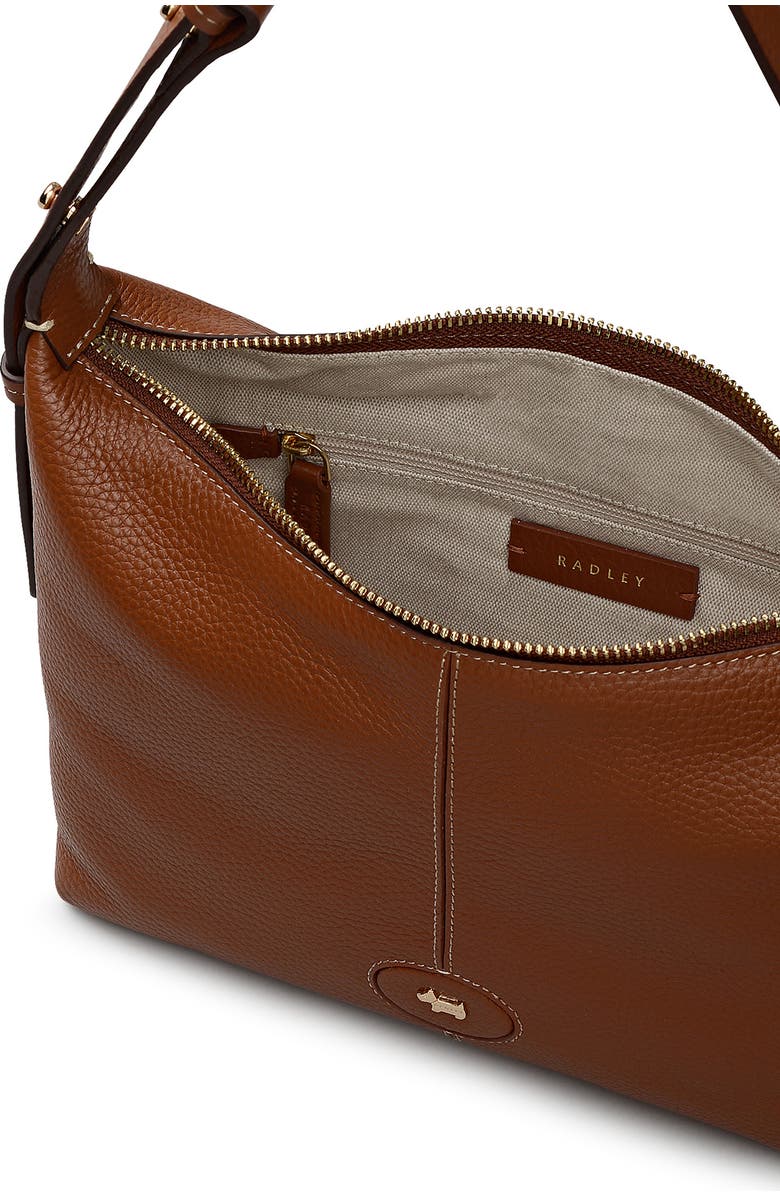 Radley Maldon Mews Medium Leather Shoulder Bag, Alternate, color, Cognac