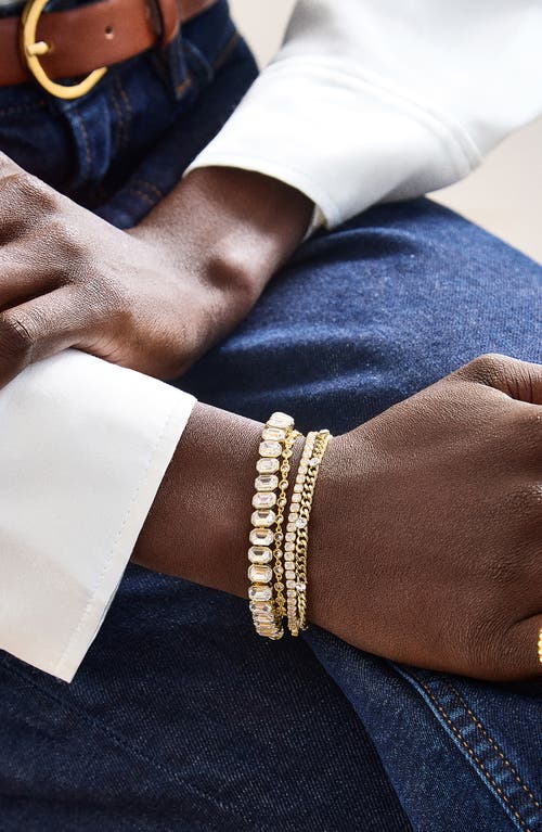 Baublebar Julie Crystal Tennis Bracelet In Transparent