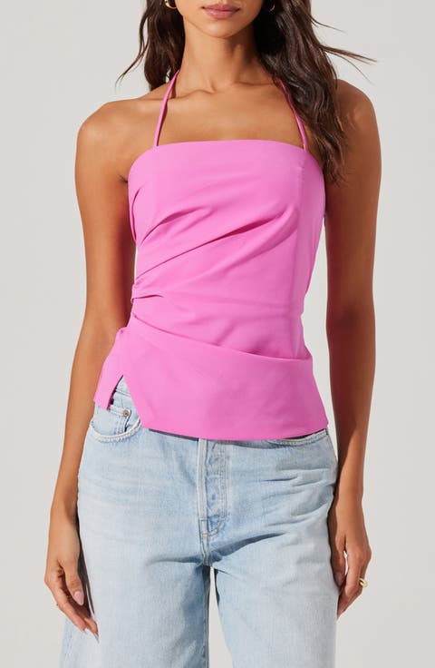 Mel Side Ruched Halter Top