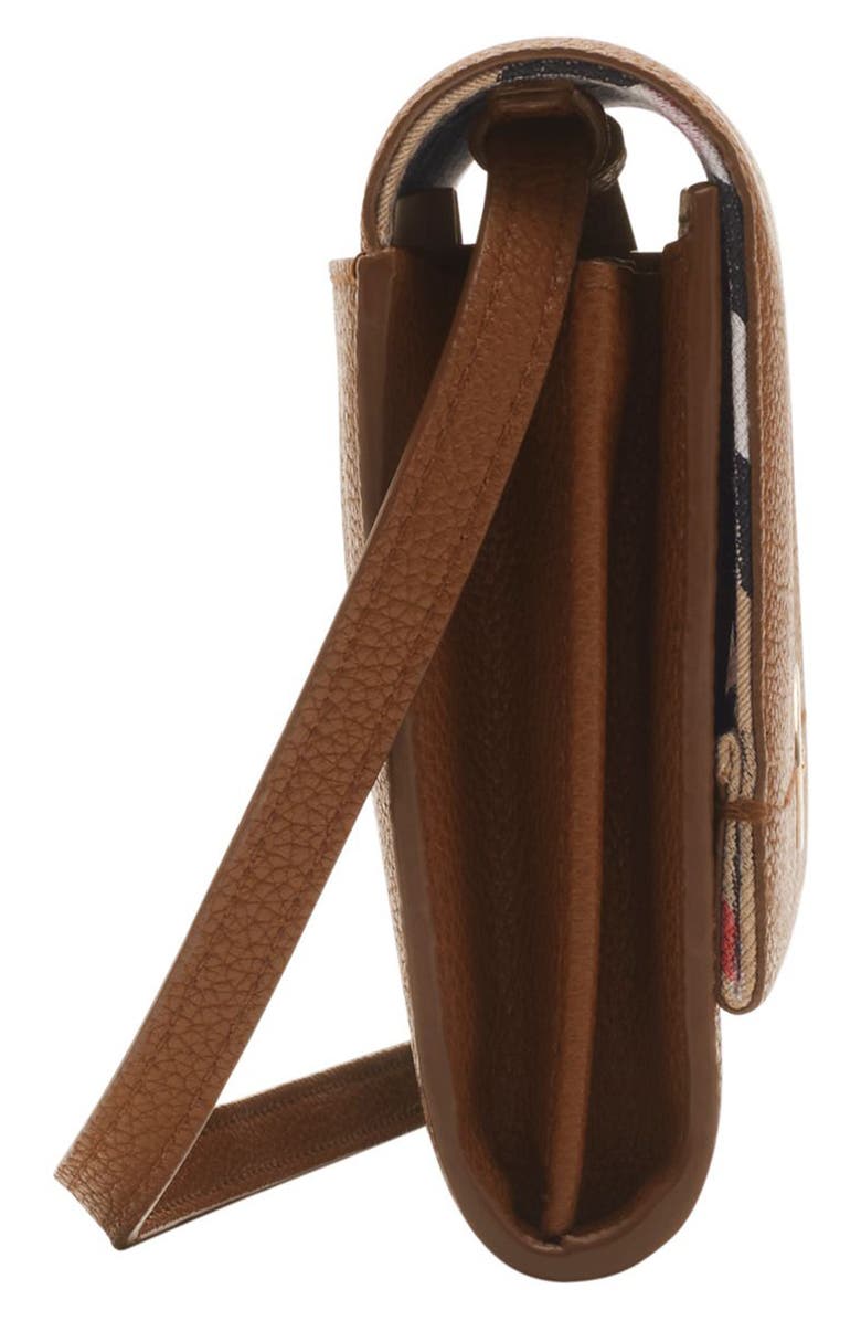 Burberry Cotswolds Leather Wallet on a Strap, Alternate, color,