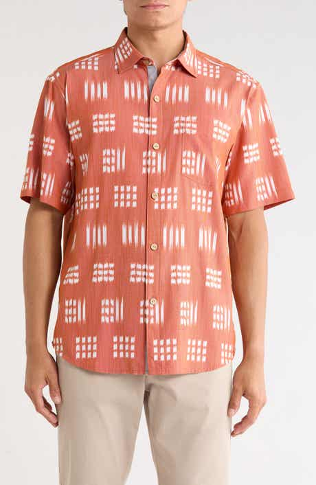 Coastal Ease Aqua Kay Short Sleeve Button-Up Shirt