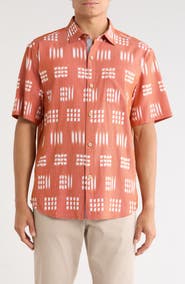 Tommy Bahama Coastal Ease Aqua Kay Short Sleeve Button-Up Shirt