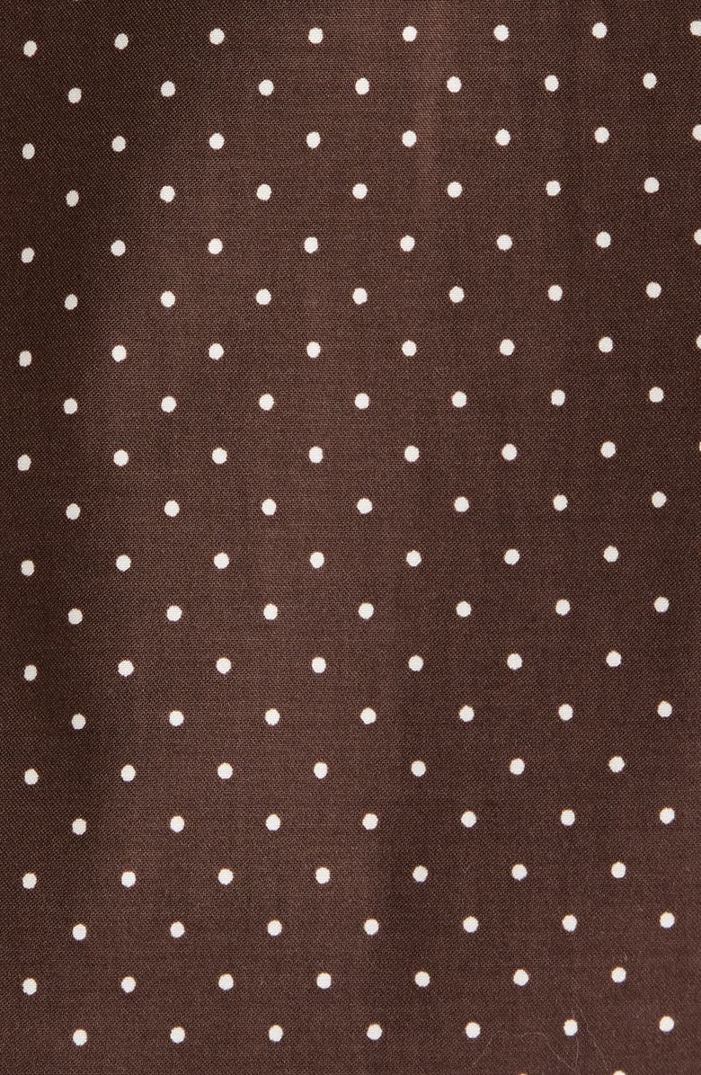 Reformation Coco Long Sleeve Pajamas, Alternate, color, Pin Dot