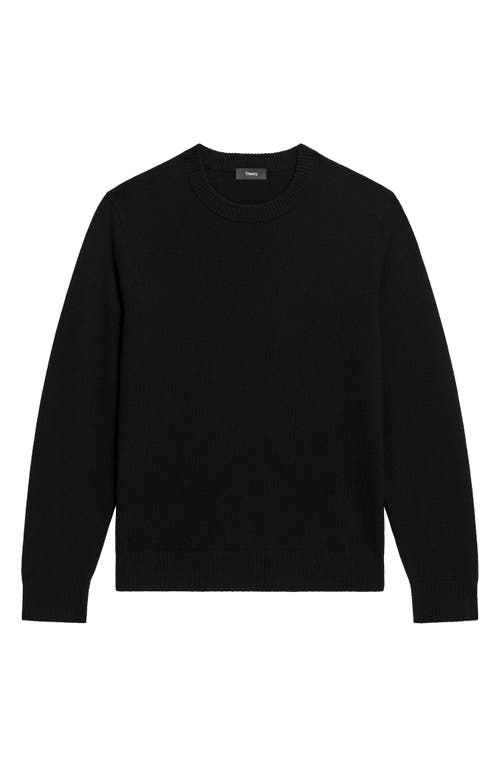 Theory Hilles Cashmere Crewneck Sweater In Black