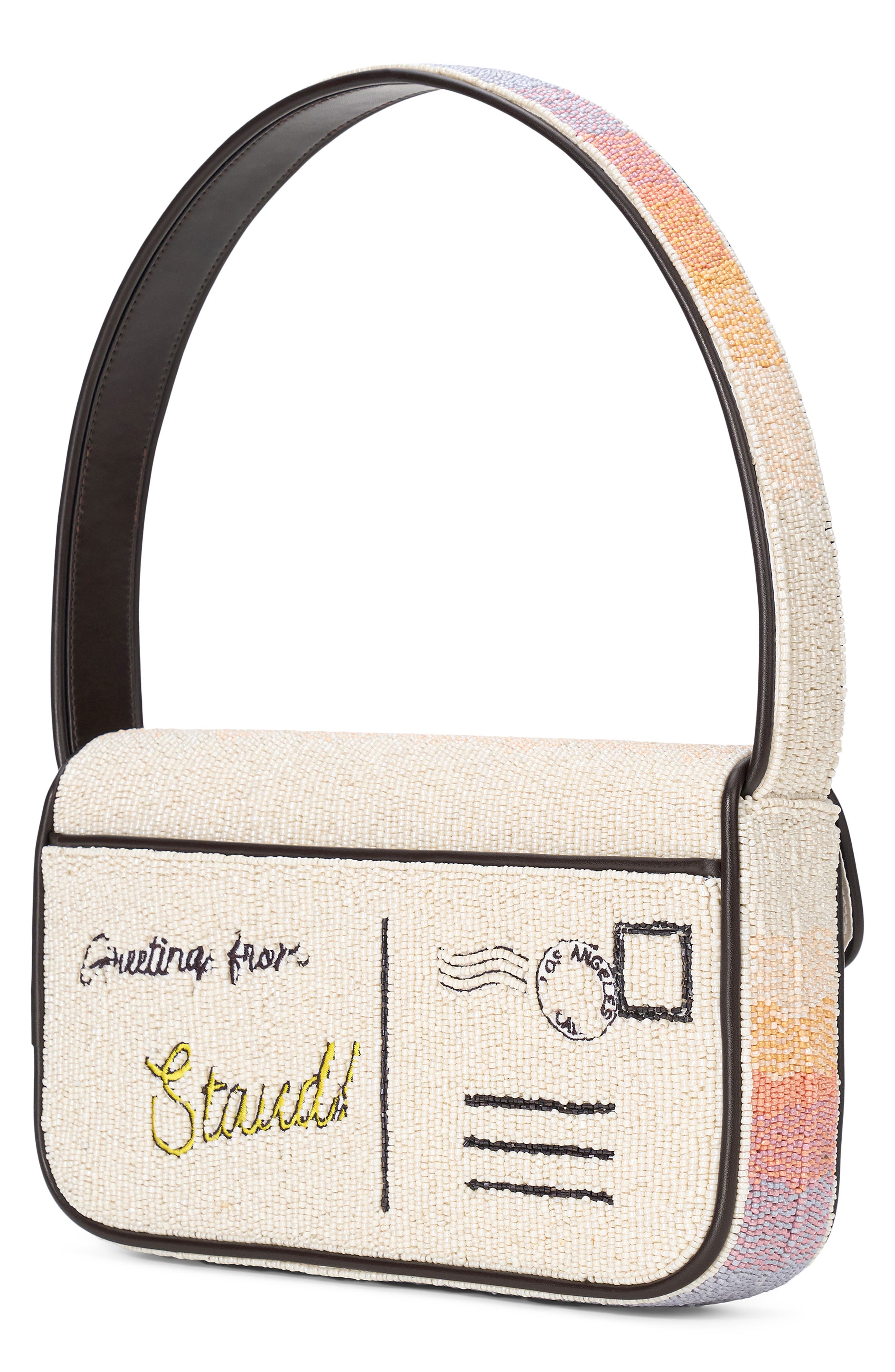 Tommy Beaded Shoulder Bag, Alternate, color, SANTA MONICA SUNSET