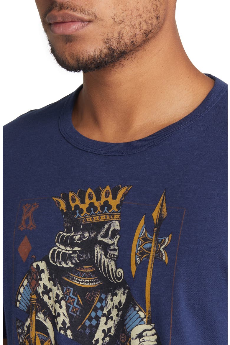 King of Diamonds Graphic Tee, Alternate, color, AMERICAN NAVY