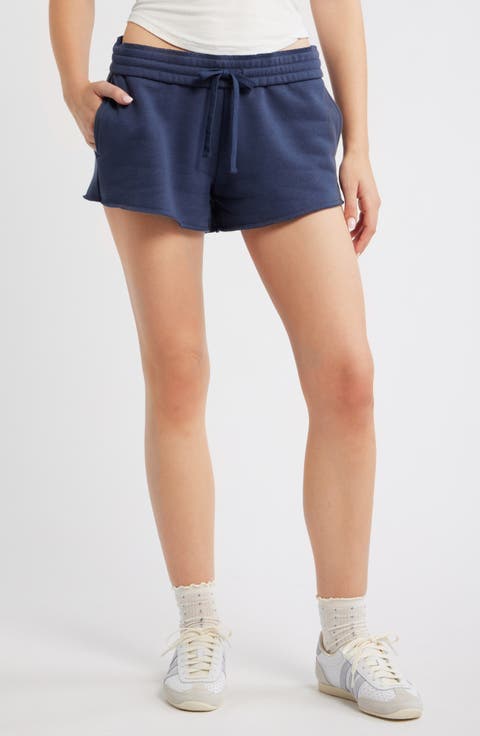 Foldover Fleece Mini Sweat Shorts