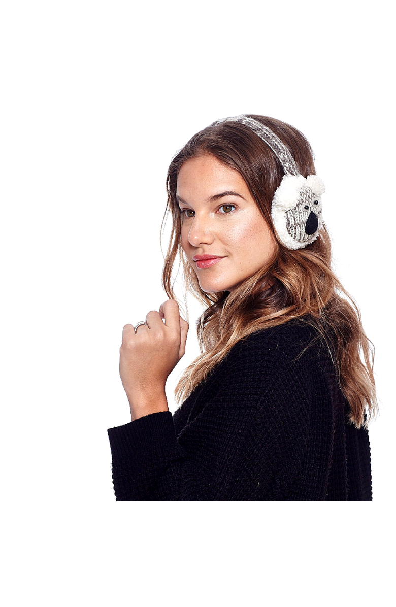 Nirvanna Designs Koala Earmuffs, Alternate, color, White