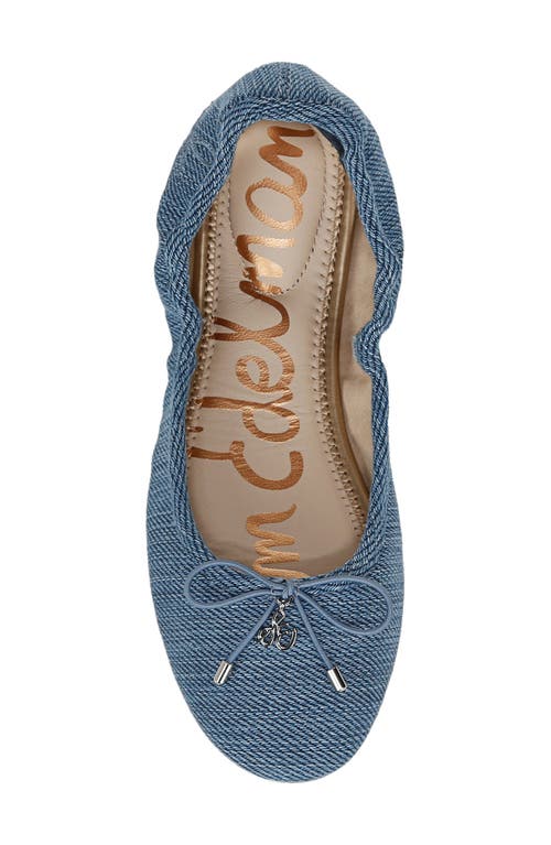 Shop Sam Edelman Felicia Ballet Flat In Vintage Denim