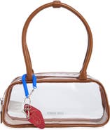 Steve Madden Goldee Clear Shoulder Bag with Fish Pouch