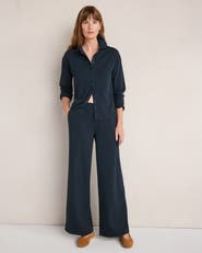 Haven Well Within Organic Cotton Rib Knit Wide Leg Pants