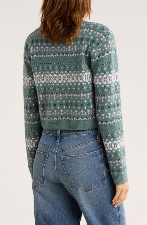 Abound Fair Isle Cardigan In Gray