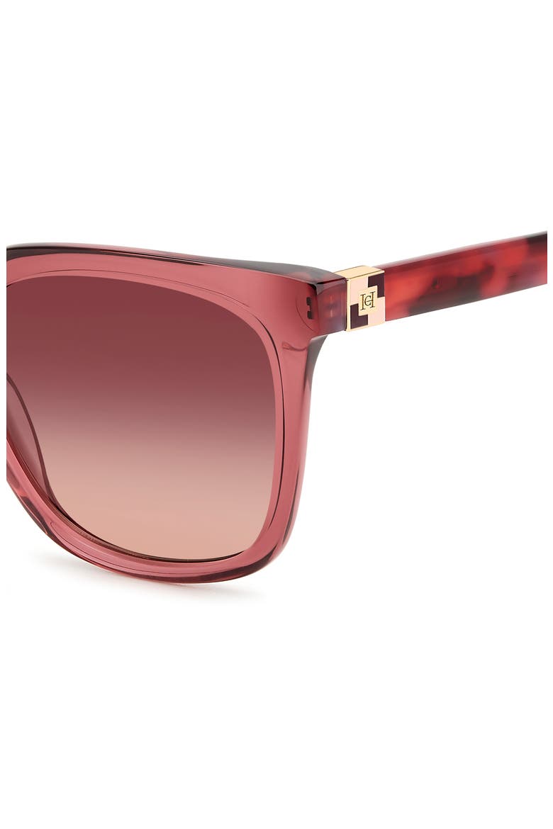 HER 0236/S 53mm Square Sunglasses, Alternate, color, BURGUNDY RED HAVANA