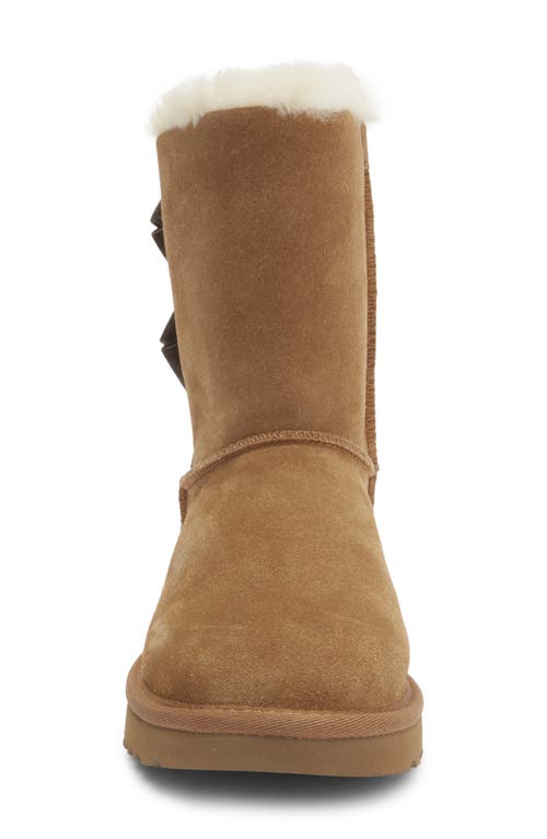 Ugg ® Bailey Bow Genuine Shearling Boot In Brown