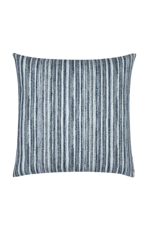 Endless Indigo Textured Indoor & Outdoor Woven Accent Pillow