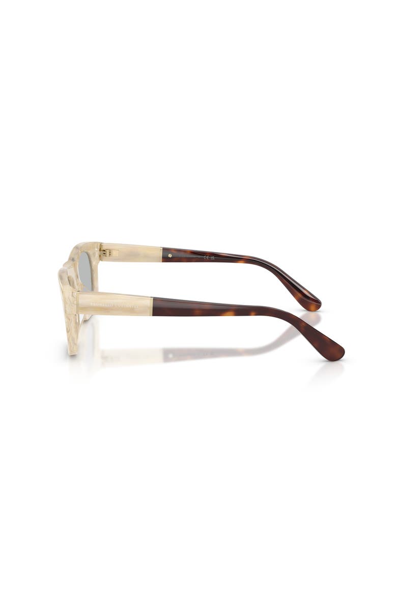Brunello Cucinelli 53mm Rectangle optical glasses, Alternate, color, Beige