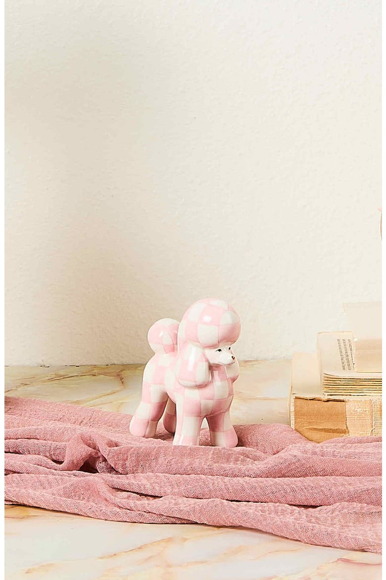 It's All About the Bow Ceramic Poodle, Alternate, color, PINK MULTI