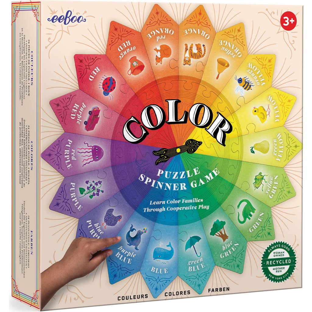 eeBoo Color Spinner Game Puzzle in Multi at Nordstrom