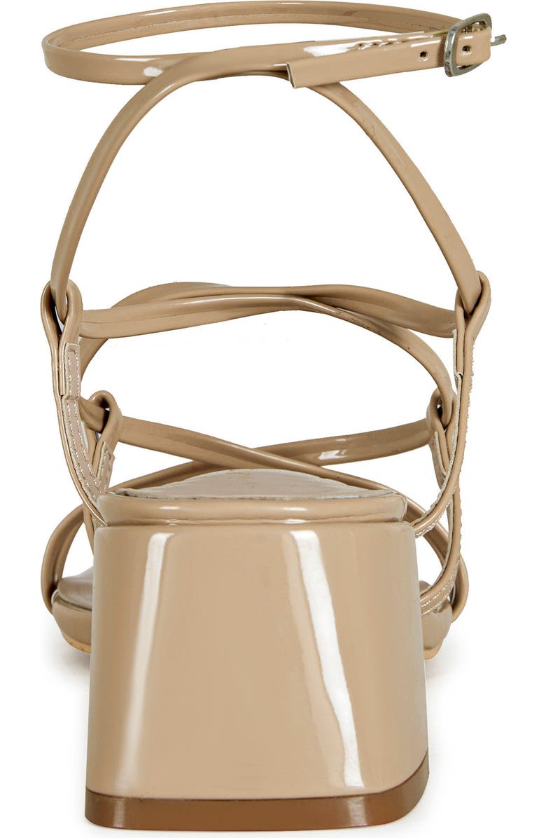 AZALEA WANG Anika Ankle Strap Sandal, Alternate, color, Beige