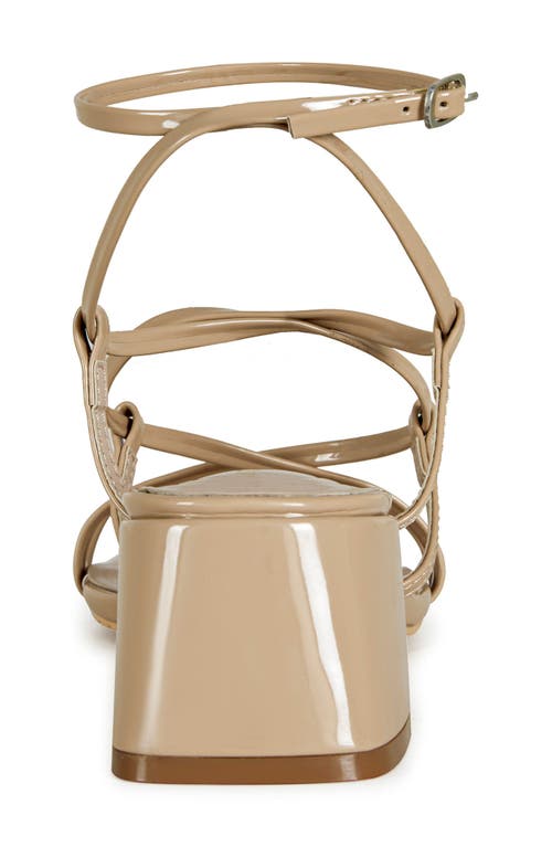 Azalea Wang Anika Ankle Strap Sandal In Beige