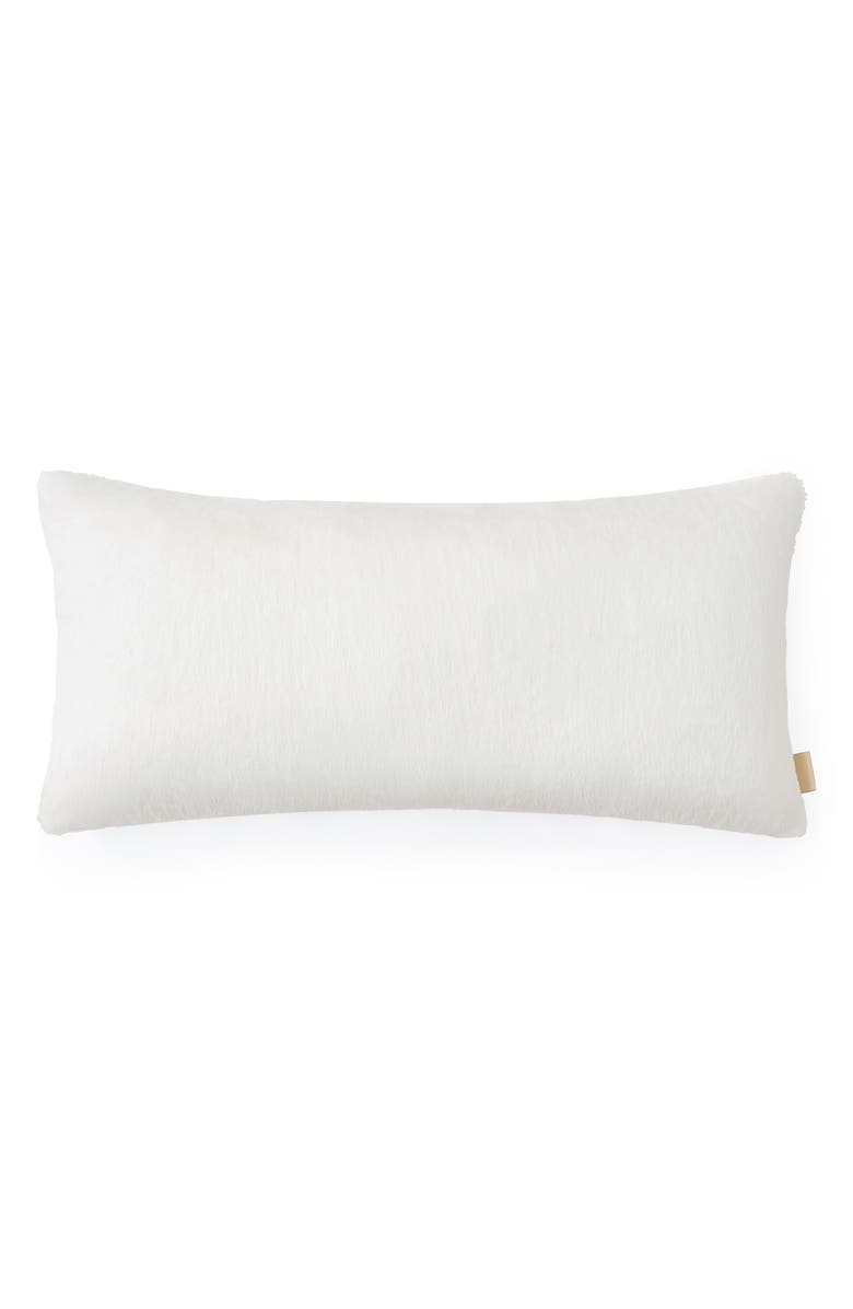 UGG<sup>®</sup> Corben Faux Fur Accent Pillow, Alternate, color, Snow