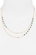 Panacea Crystal Two Row Necklace
