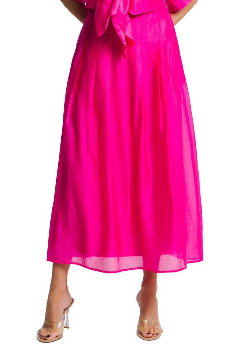 Pheona A-Line Midi Skirt, Main, color, PINK
