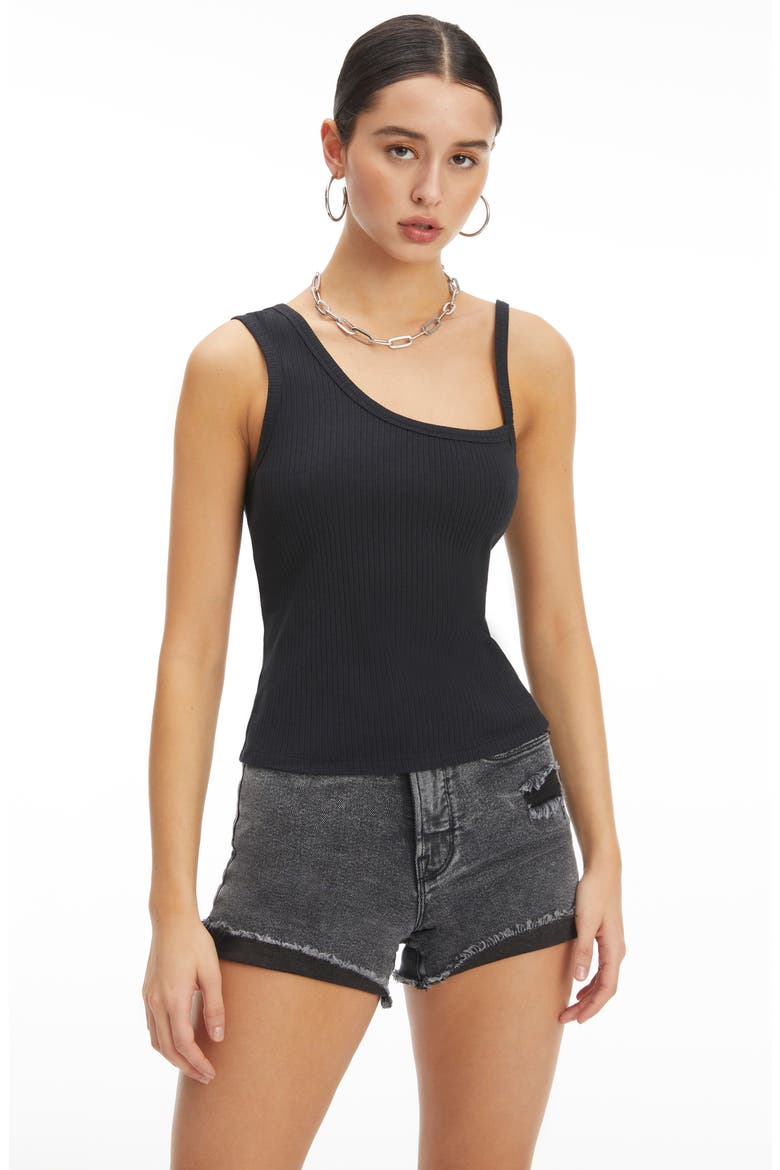 Asymmetric Rib Tank, Alternate, color, BLACK001
