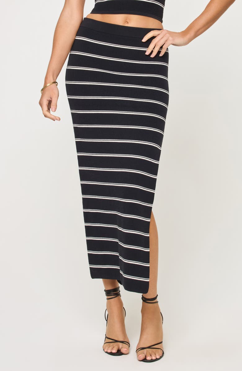 LSPACE Amalfi Cover-Up Maxi Skirt, Main, color, Vista Point Stripe