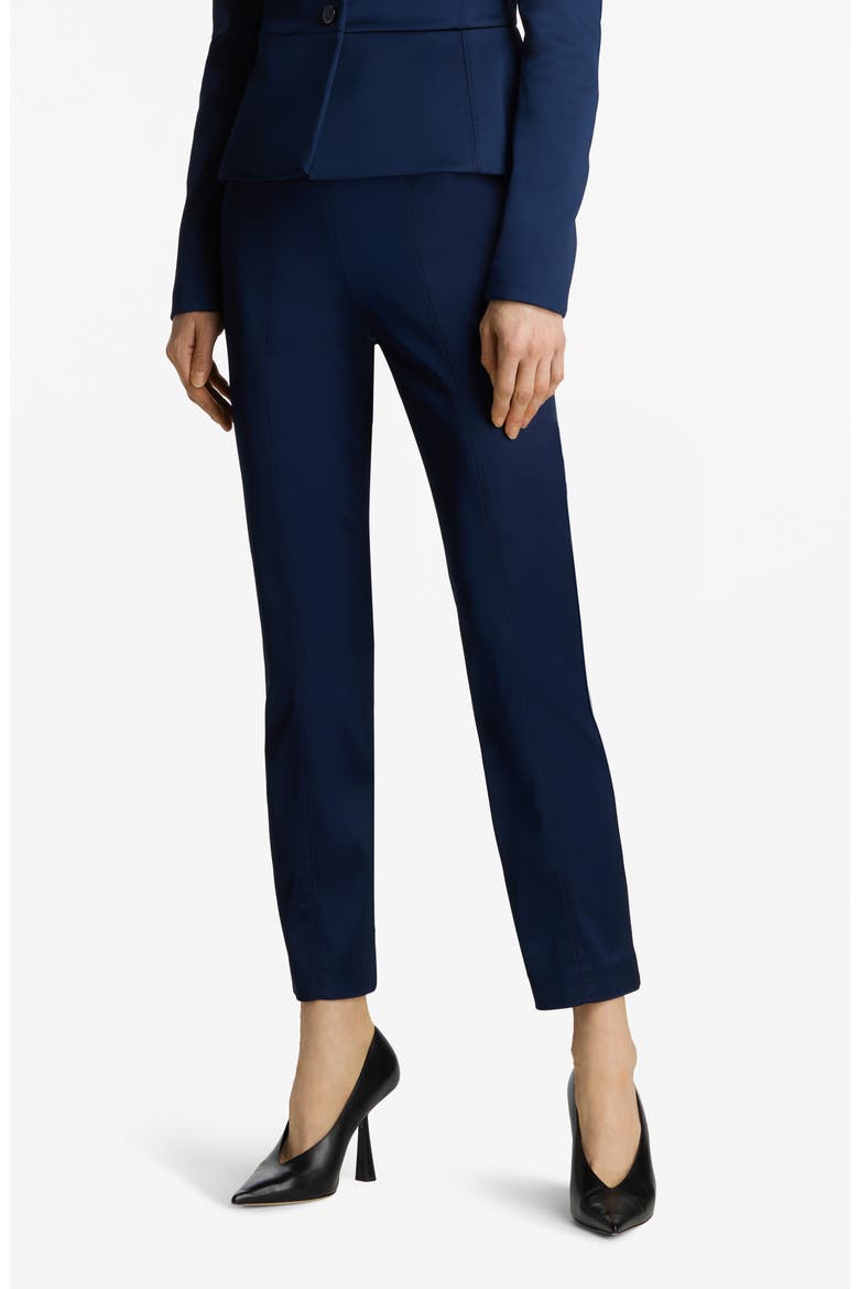 Italian Stretch Satin Ankle Pants, Main, color, ROBL ROYAL BLUE