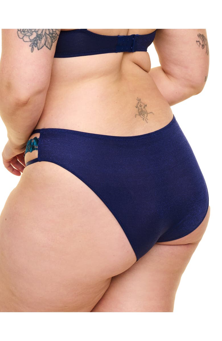 Adore Me Eva Bikini Panties, Alternate, color, Dark Blue