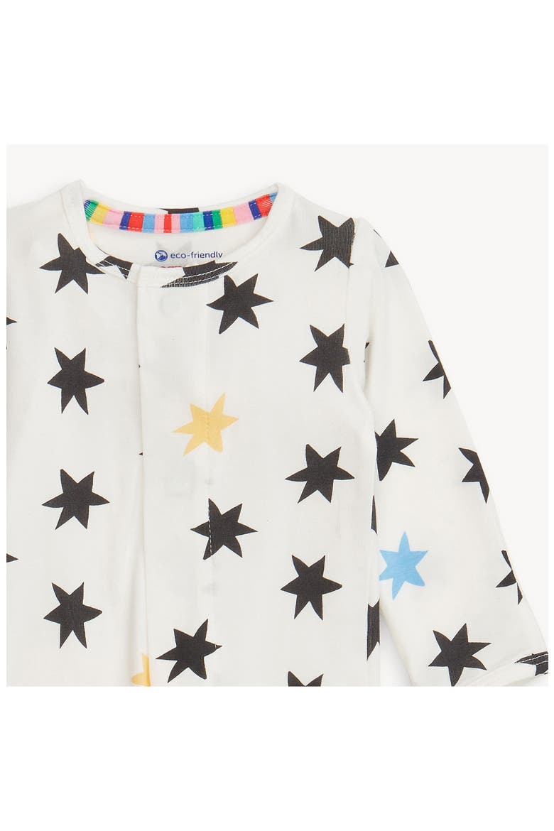 Cosmic Confetti Footie, Alternate, color, WHITE
