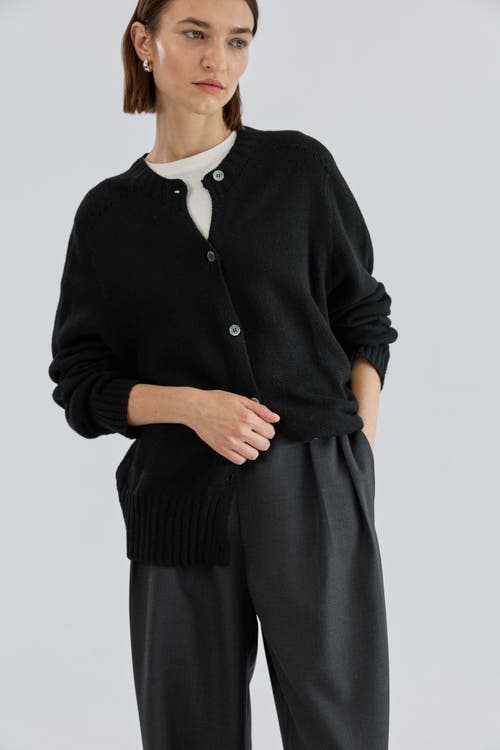 Almina Concept Knit Cardigan In Black