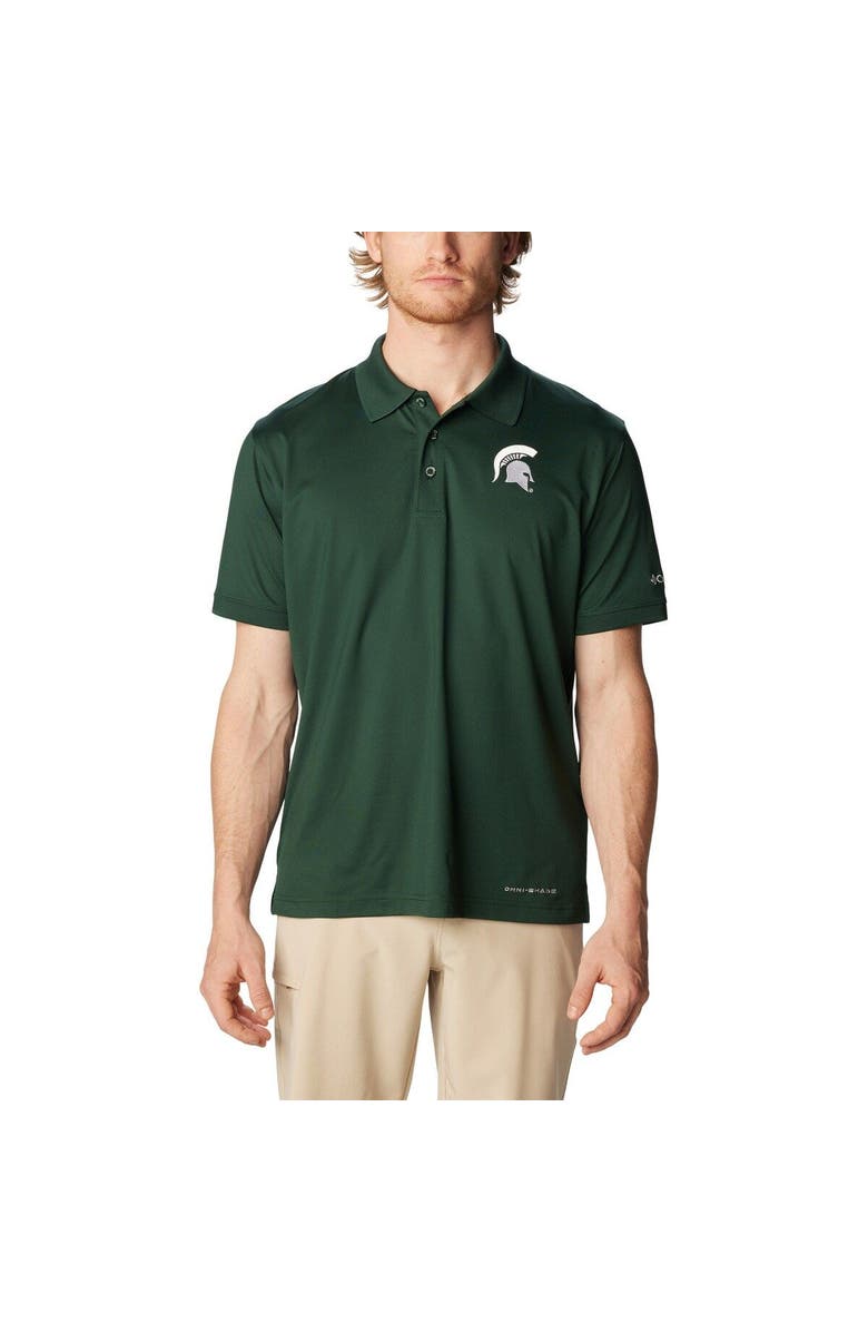 Columbia Men's Columbia Green Michigan State Spartans PFG Tamiami Omni-Shade Polo, Main, color, Green