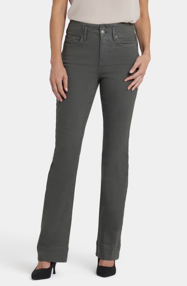 NYDJ Barbara Hollywood High Waist Bootcut Jeans, Main, color, True Olive