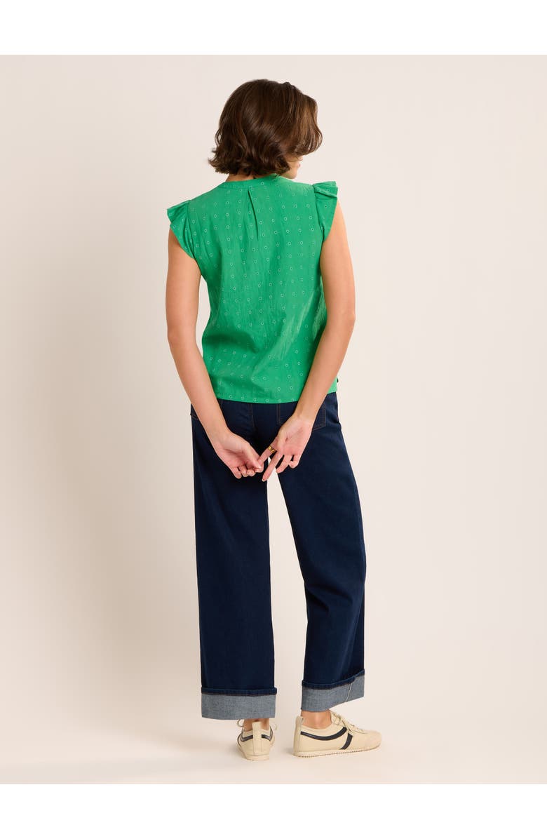 Brakeburn Talita Pintuck Detail Blouse, Alternate, color, Green