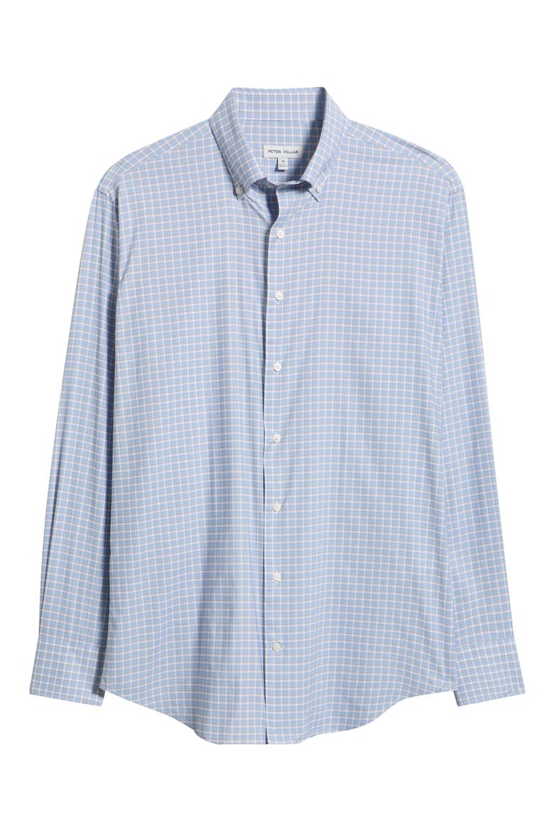 Charles Performance Twill Sport Shirt, Alternate, color, COTTAGE BLUE