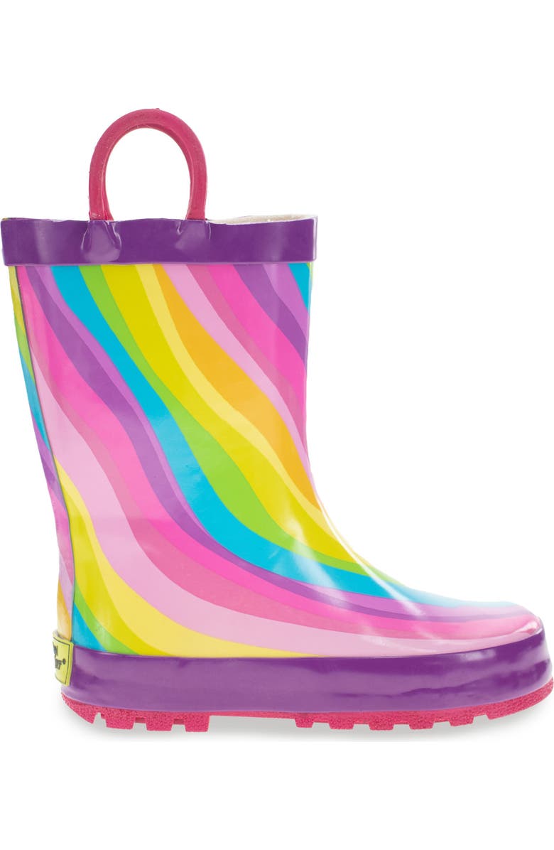 Western Chief Kids' Rainbow Waterproof Rain Boot, Alternate, color,