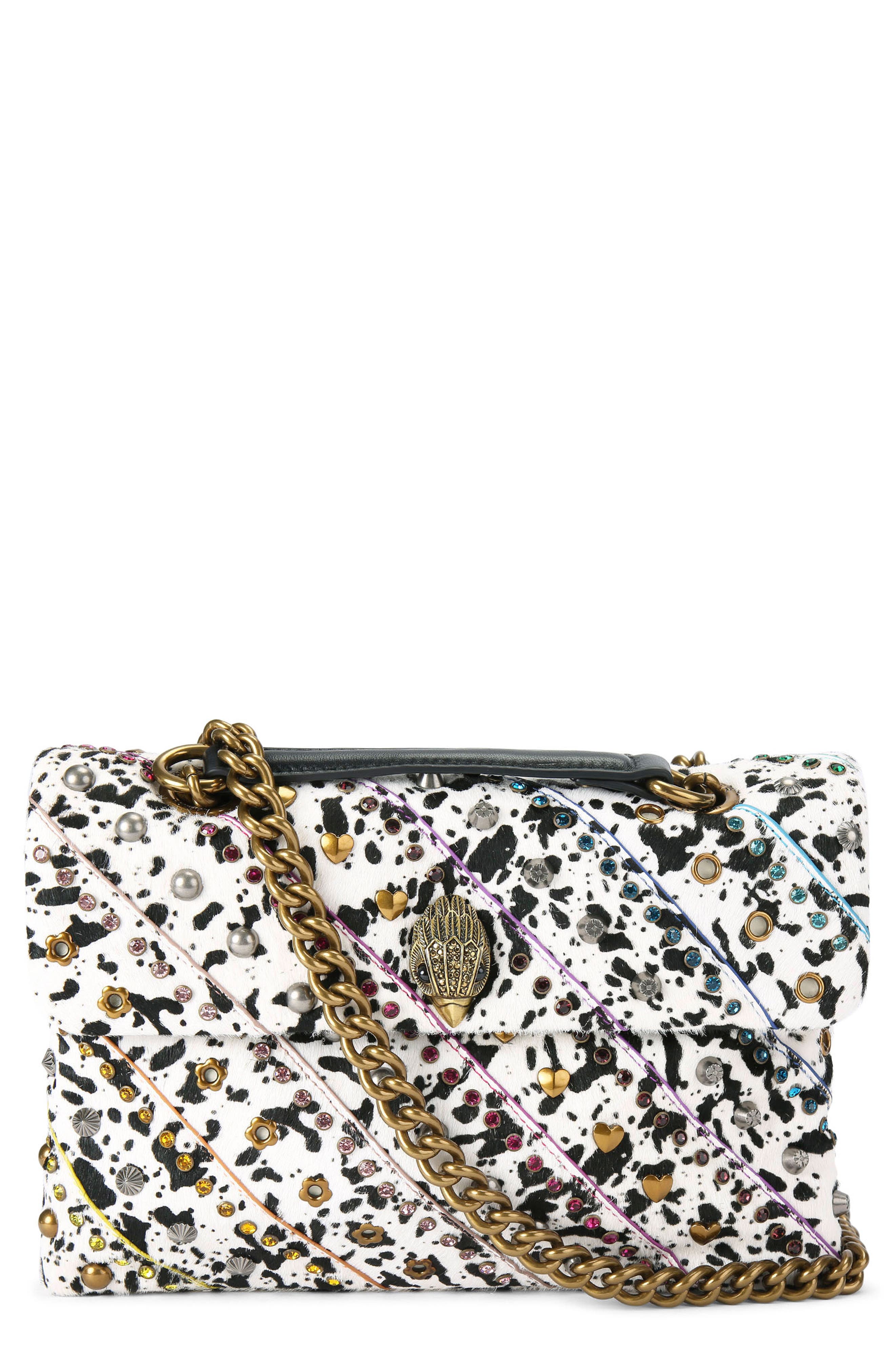 Kurt Geiger London Large Genuine Calf Hair Convertible Shoulder Bag, Main, color, 