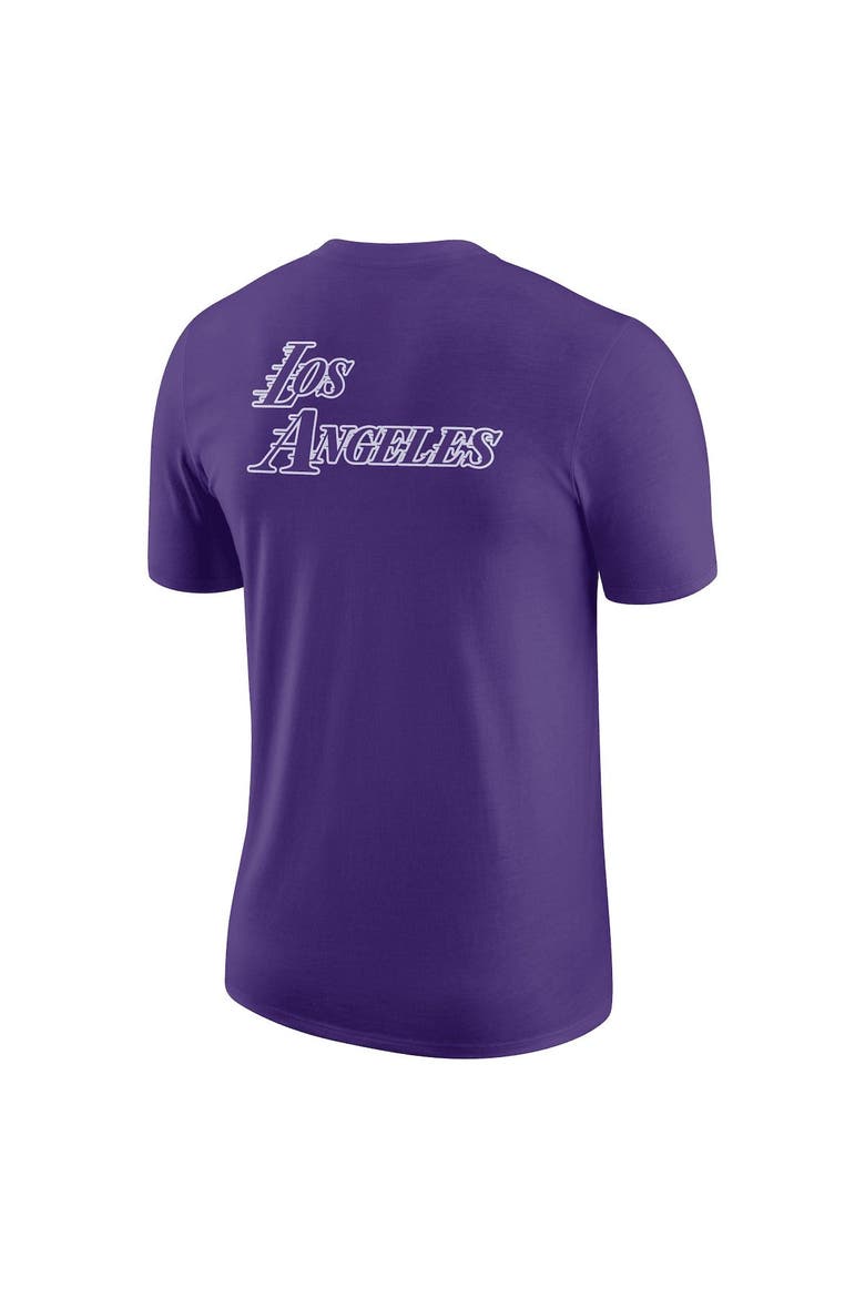 Men's Nike Purple Los Angeles Lakers 2022/23 City Edition Courtside Max90 Backer Relaxed Fit T-Shirt, Alternate, color, Purple