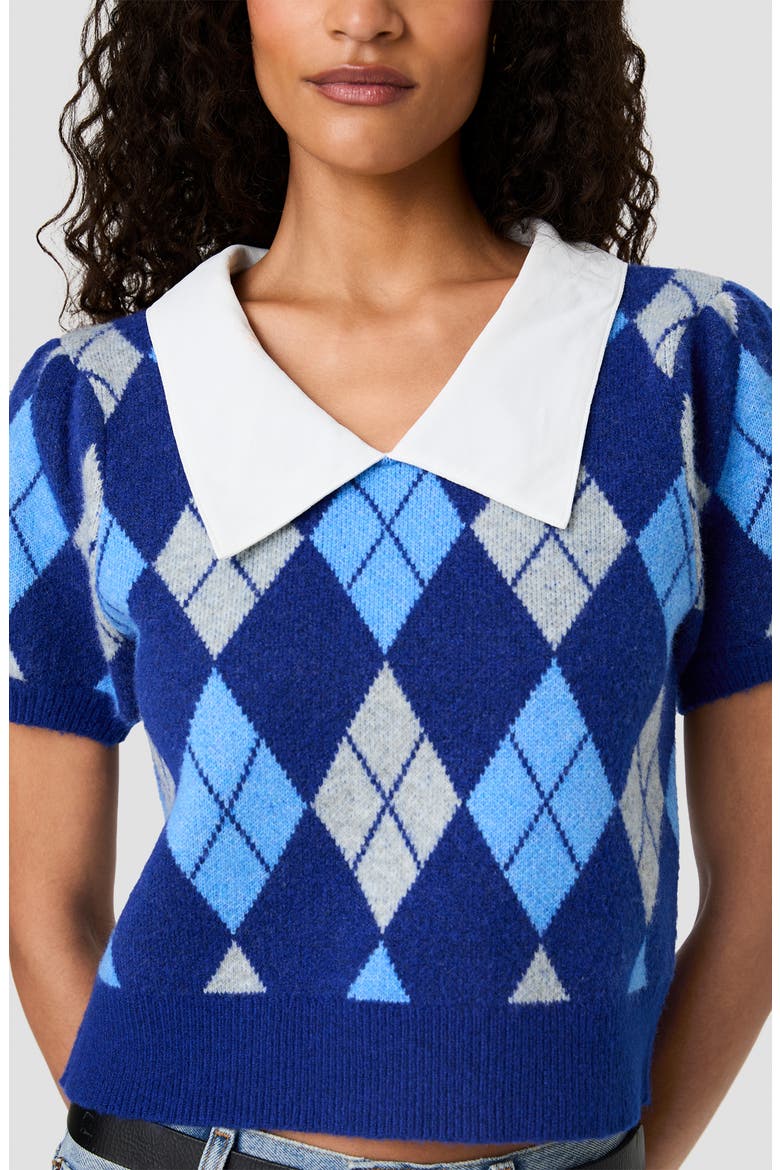 Koda Argyle Knit Combo Sweater, Alternate, color, OVERSIZED ARGYLE